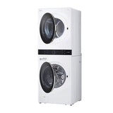 4.5 cu.ft. Washer, 7.4 cu.ft. Electric Dryer, Washtower with Center Control, TurboWash360 and TurboSteam, Black Steel