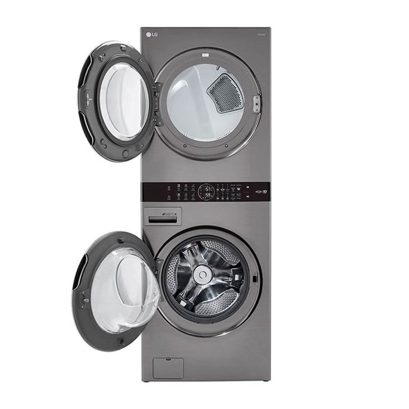 4.5 cu.ft. Washer, 7.4 cu.ft. Gas Dryer, Washtower with Center Control, Graphite