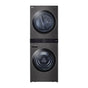 LG Appliances - 4.5 cu.ft. Washer, 7.4 cu.ft. Gas Dryer, Washtower with Center Control, TurboWash360 and TurboSteam, Black Steel - Black Stainless Steel