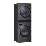 4.5 cu.ft. Washer, 7.4 cu.ft. Gas Dryer, Washtower with Center Control, TurboWash360 and TurboSteam, Black Steel