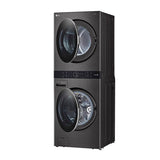 4.5 cu.ft. Washer, 7.4 cu.ft. Gas Dryer, Washtower with Center Control, TurboWash360 and TurboSteam, Black Steel