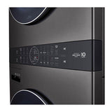 4.5 cu.ft. Washer, 7.4 cu.ft. Gas Dryer, Washtower with Center Control, TurboWash360 and TurboSteam, Black Steel