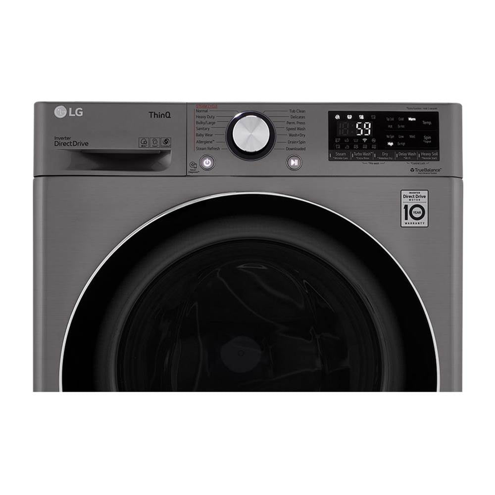 2.3 cu.ft. 24'' Compact Front Load Washer Dryer Combo, Graphite Steel
