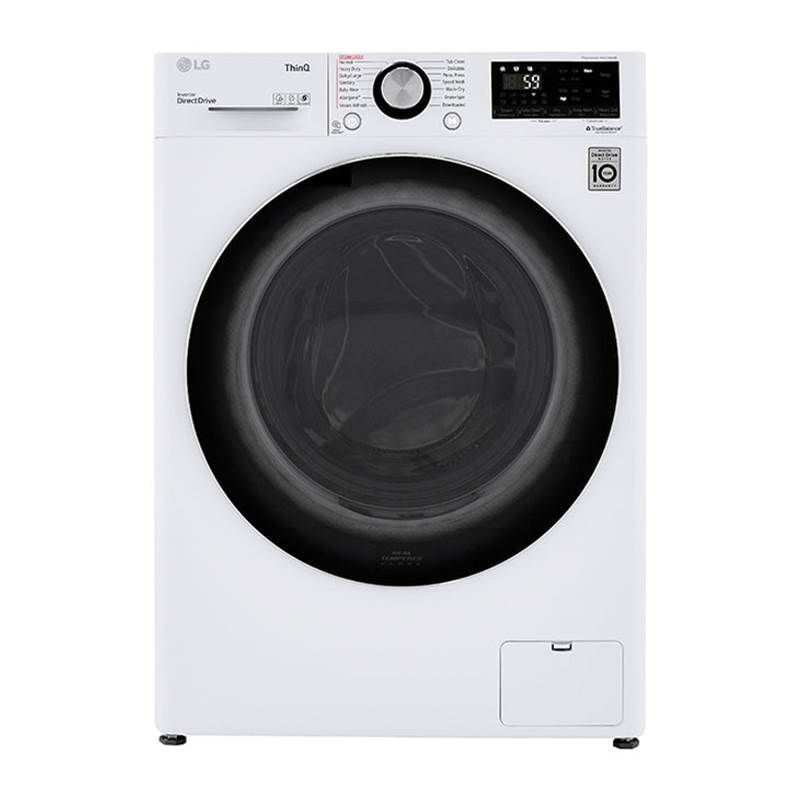 LG Appliances - 2.3 cu.ft. 24'' Compact Front Load Washer Dryer Combo, White - Graphite Steel,White