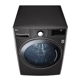4.5 cu.ft. 27'' Ultra Large Capacity Front Load Washer Dryer Combo, Black Steel