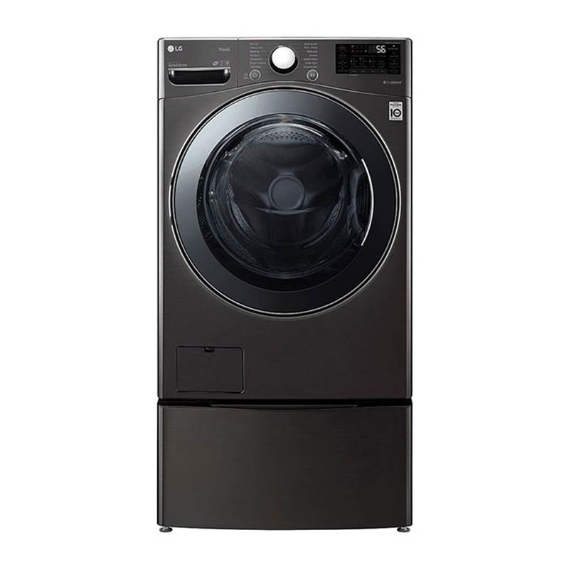 4.5 cu.ft. 27'' Ultra Large Capacity Front Load Washer Dryer Combo, Black Steel