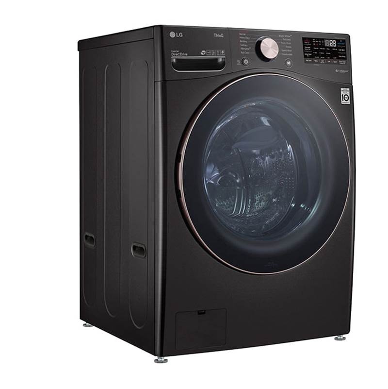 4.5 cu.ft. Ultra Large Capacity Front Load Washer with AIDD, TurboWash, Steam and Wi-Fi Connectivity, Black Steel