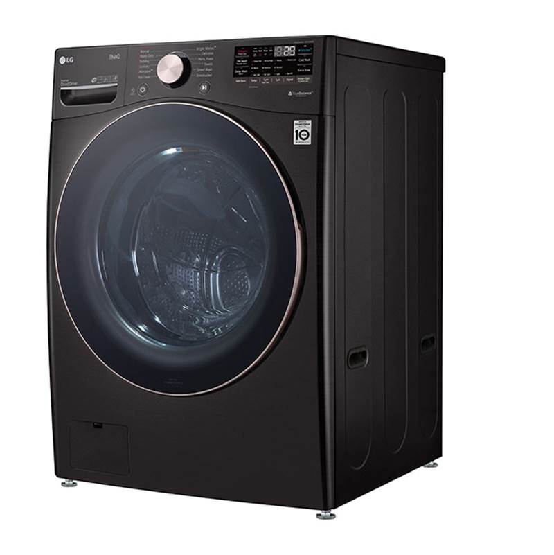 4.5 cu.ft. Ultra Large Capacity Front Load Washer with AIDD, TurboWash, Steam and Wi-Fi Connectivity, Black Steel