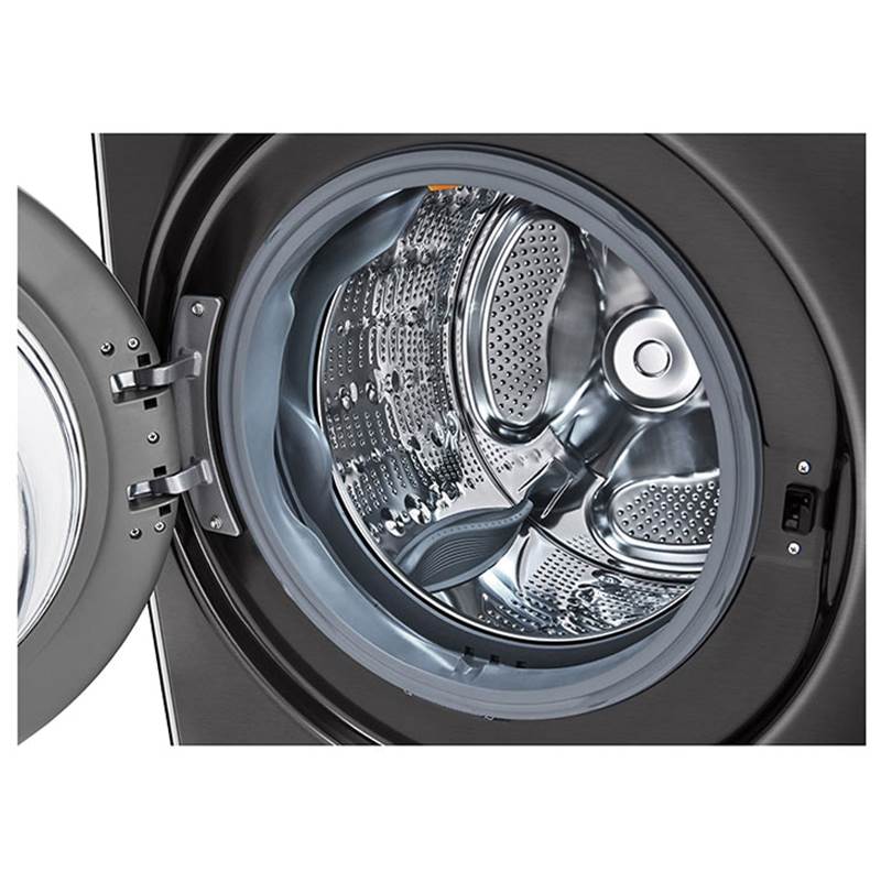 4.5 cu.ft. Ultra Large Capacity Front Load Washer with AIDD, TurboWash, Steam and Wi-Fi Connectivity, Black Steel