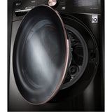 4.5 cu.ft. Ultra Large Capacity Front Load Washer with AIDD, TurboWash, Steam and Wi-Fi Connectivity, Black Steel