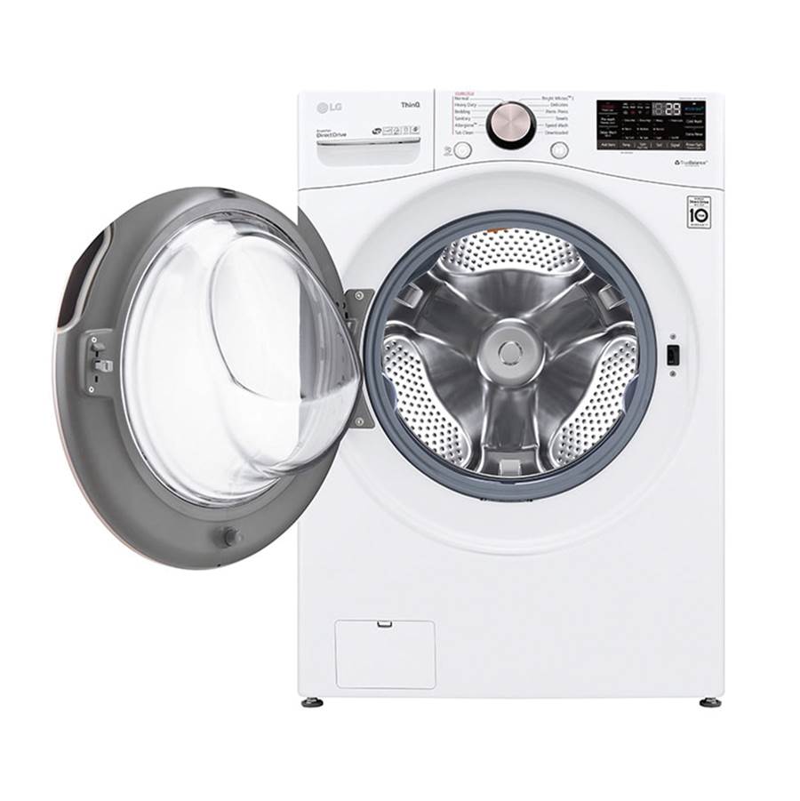 4.5 cu.ft. Ultra Large Capacity Front Load Washer with AIDD, TurboWash, Steam and Wi-Fi Connectivity, Black Steel