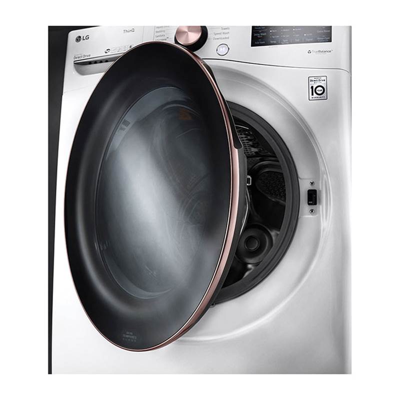 4.5 cu.ft. Ultra Large Capacity Front Load Washer with AIDD, TurboWash, Steam and Wi-Fi Connectivity, Black Steel
