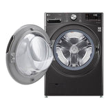5.0 cu.ft. Ultra Large Capacity Front Load Washer with AIDD, TurboWash, Steam and Wi-Fi Connectivity, Black Steel