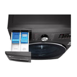 5.0 cu.ft. Ultra Large Capacity Front Load Washer with AIDD, TurboWash, Steam and Wi-Fi Connectivity, Black Steel