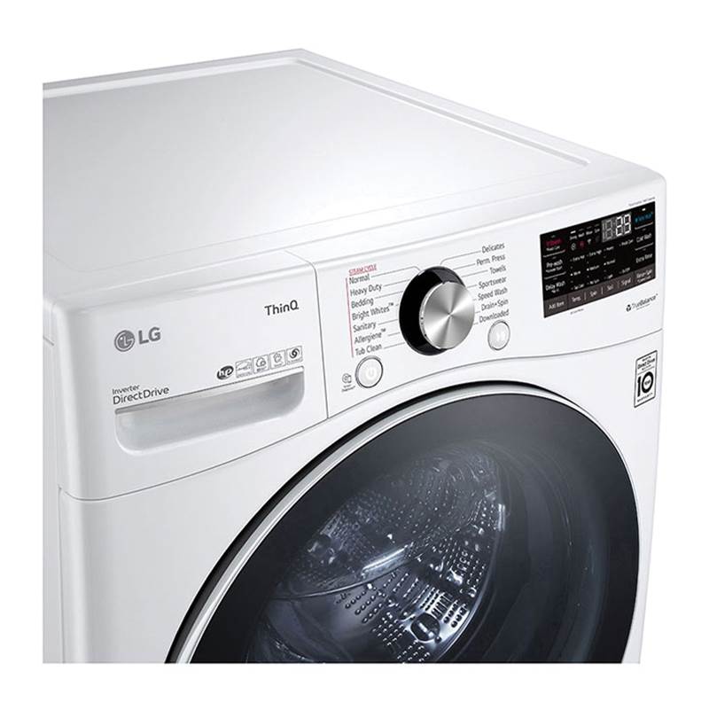 5.0 cu.ft. Ultra Large Capacity Front Load Washer with AIDD, TurboWash, Steam and Wi-Fi Connectivity, Black Steel