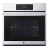 LG Appliances - LG STUDIO Single Wall Oven, 4.7 cu-ft, 30'', 7'' LCD Touch-Screen Control, Instaview, Steam Sous Vide, Air Fry - Stainless Steel