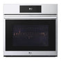 LG Appliances - LG STUDIO Single Wall Oven, 4.7 cu-ft, 30'', 7'' LCD Touch-Screen Control, Instaview, Steam Sous Vide, Air Fry - Stainless Steel