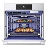 LG STUDIO Single Wall Oven, 4.7 cu-ft, 30'', 7'' LCD Touch-Screen Control, Instaview, Steam Sous Vide, Air Fry