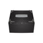 LG Appliances - Tall Pedestal with Drawer, Black Steel  - Black Steel