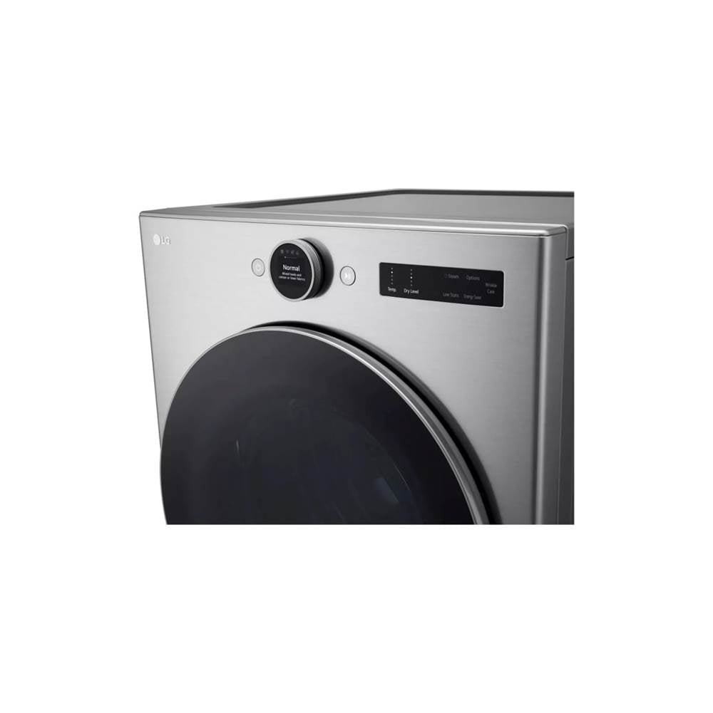 7.4 cu.ft. Ultra Large Capacity Gas Dryer with Sensor Dry, TurboSteamE Technology and Wi-Fi Connectivity, Graphite Steel