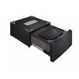LG Appliances - 1 cu.ft. Pedestal Washer 27'' Width, Slim DD motor, Black Steel  - Black Steel