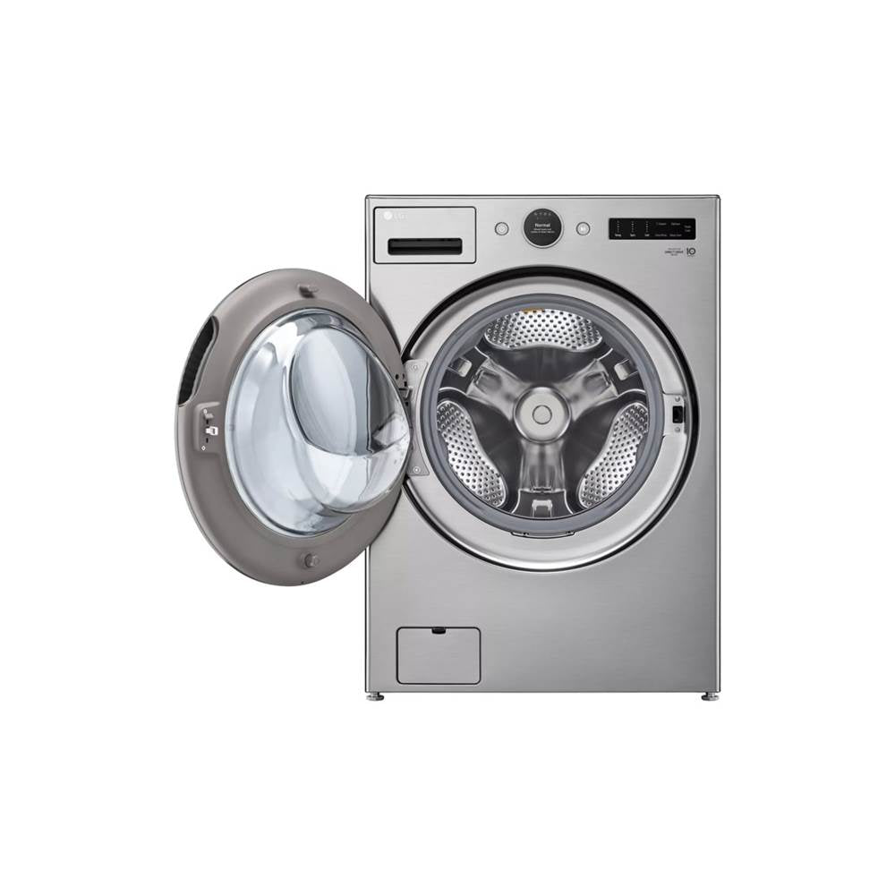 4.5 cu.ft. Ultra Large Capacity Front Load Washer with AIDD, TurboWash, Steam and Wi-FiConnectivity, Graphite Steel