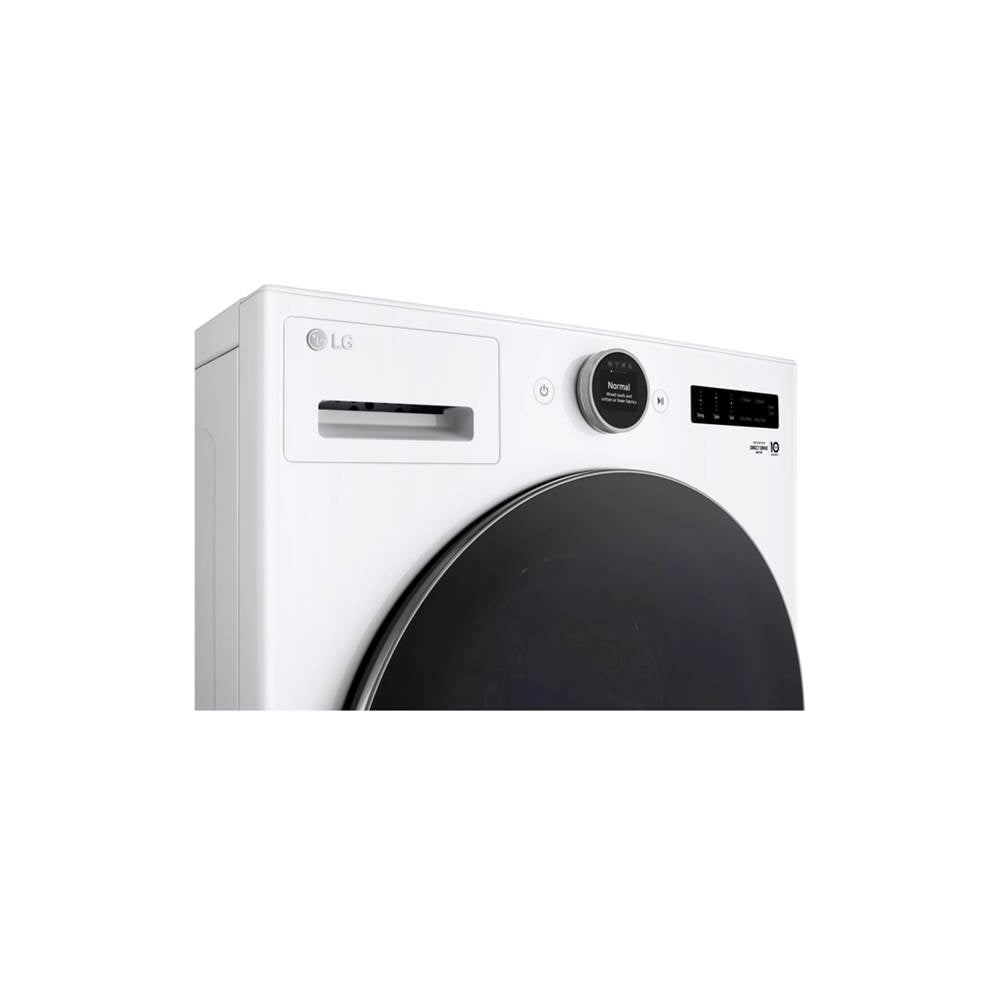4.5 cu.ft. Ultra Large Capacity Front Load Washer with AIDD, TurboWash, Steam and Wi-FiConnectivity, White