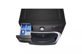 Mega Capacity Front Load Washer with TurboWash, Steam and Wi-Fi, AIDD, 5.2 cu-ft, Black Steel