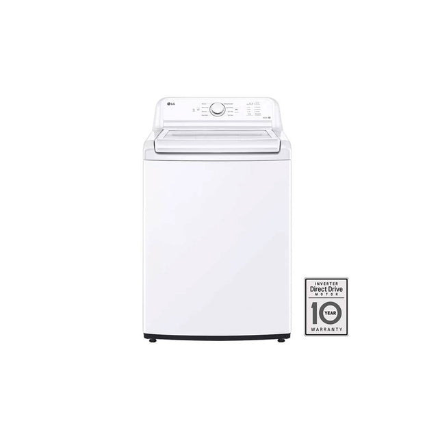 LG Appliances - 4.1 cu.ft. Ultra Large Capacity Top Load Washer, Agitator, White - White