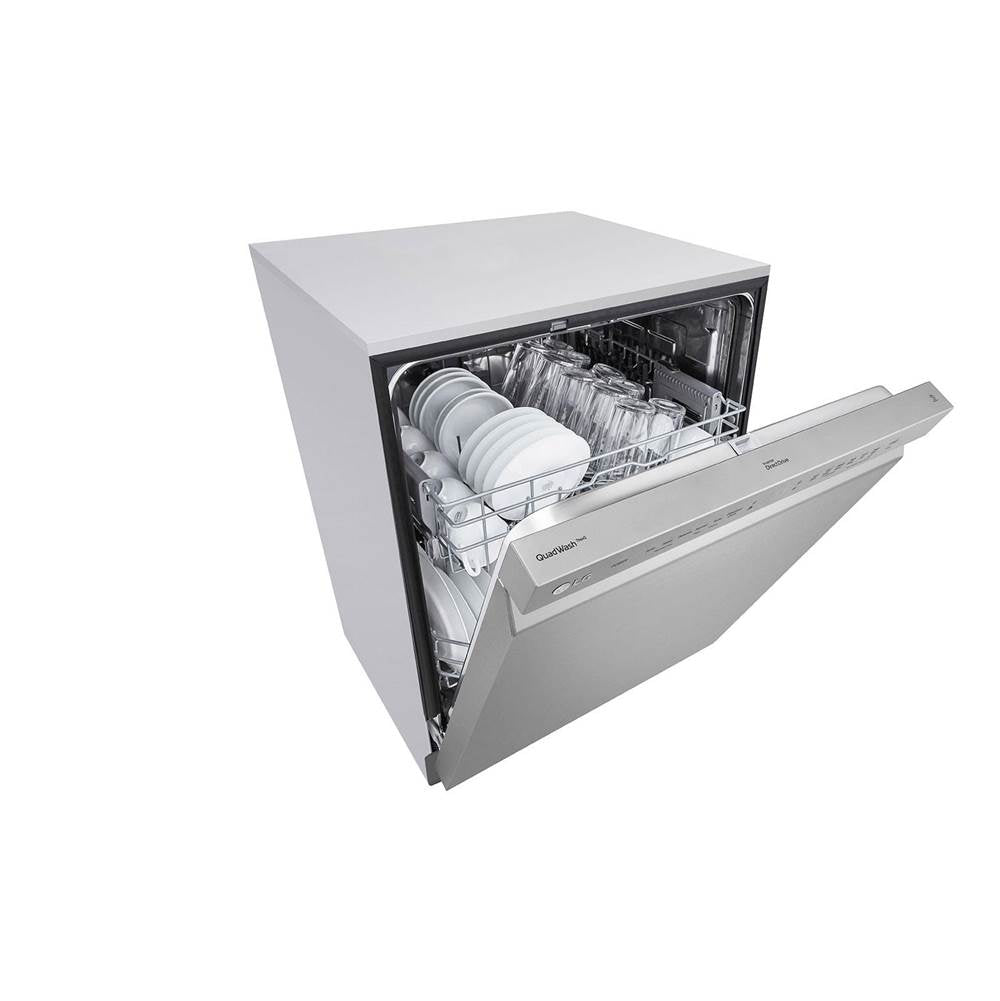 ADA Compliant, Front control, QuadWash, Stainless Interior, EasyRack Plus, 48dB, Stainless Steel