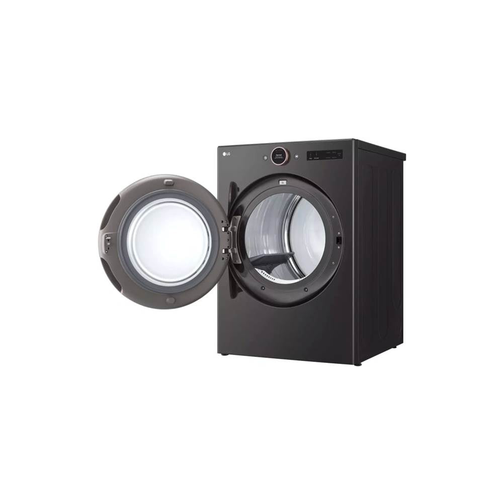 7.4 cu.ft. Ultra Large Capacity  Gas Dryer with Sensor Dry, TurboSteam Technology and Wi-Fi Connectivity, Black Steel