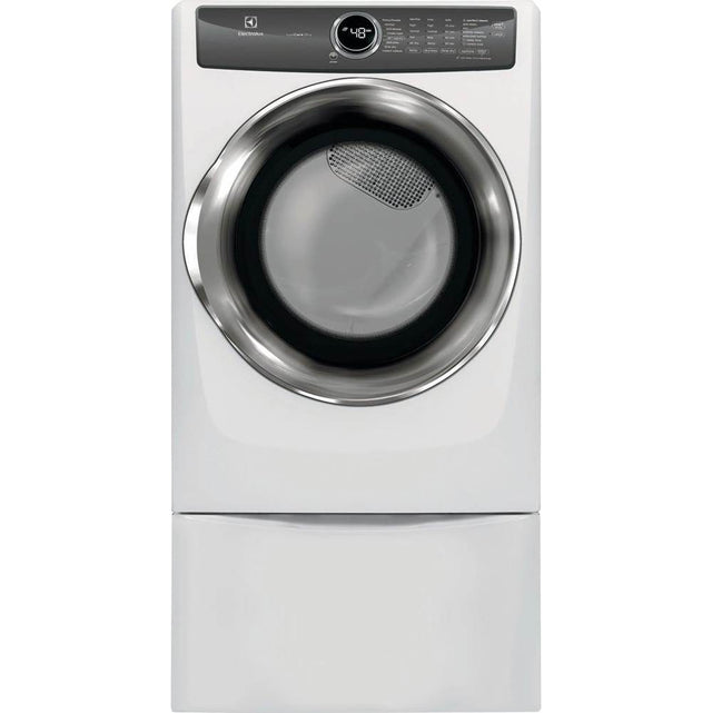 Electrolux - Front Load Perfect Steam Electric Dryer with LuxCare Dry and Instant Refresh - 8.0 Cu. Ft. - White