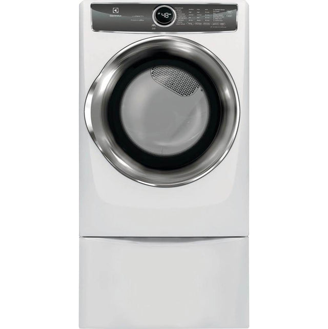 Electrolux - Front Load Perfect Steam Gas Dryer with PredictiveDry and Instant Refresh - 8.0. Cu. Ft. - White