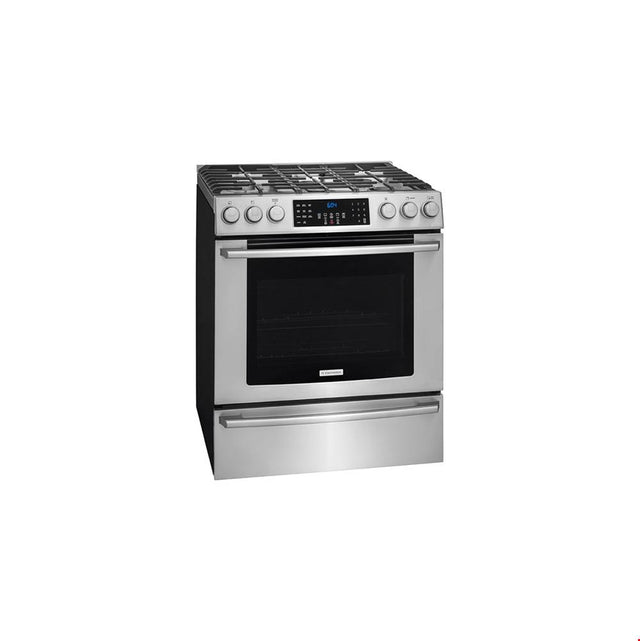 Electrolux - 30'' Gas Front Control Freestanding Range - Stainless Steel