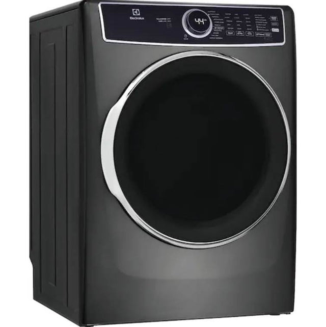 Electrolux - Front Load Perfect Steam Electric Dryer with Balanced Dry and Instant Refresh - 8.0 Cu. Ft. - Titanium
