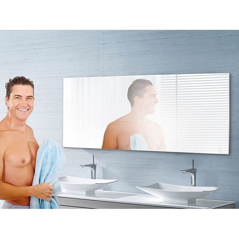 Madeli - Madeli Vetro Mirror, 20''x 30'' x 3/4'', Rectangular,  Frosted Edge - Aluminum