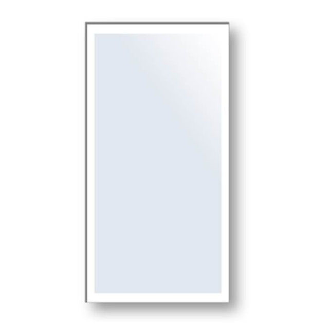 Madeli - Madeli Edge Mirror, 24'' x 48'' x 3/4'', Rectangle, Frosted Edge - Aluminum