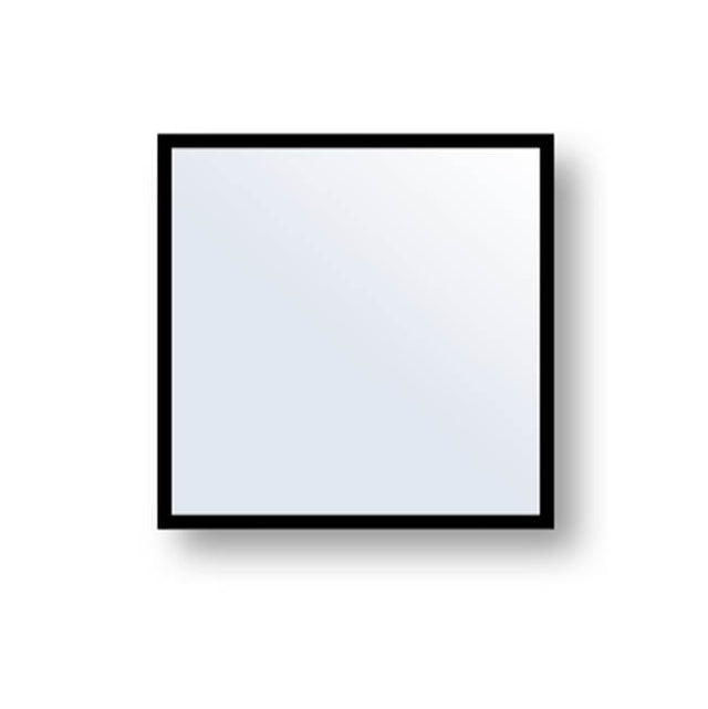 Madeli - Madeli Accent Framed Mirror, 30'' x 30'' x 3/4'', Rectangle, Satin Brass - Satin Brass