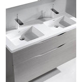 Madeli Bolano 48D'' Wall hung Vanity Cabinet Walnut Finish