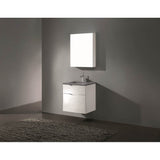Madeli - Madeli Bolano 24'' Wall hung Vanity Cabinet White Finish - White