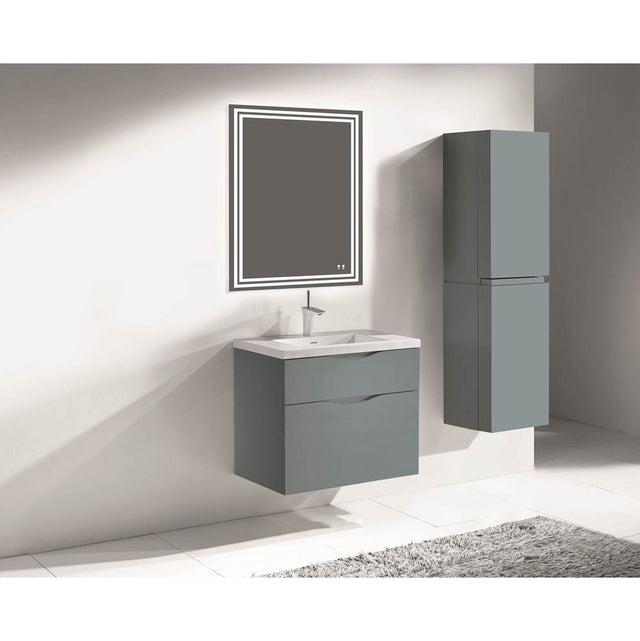 Madeli - Madeli Bolano 30'' Wall hung Vanity Cabinet Studio Grey Finish - Studio Gray