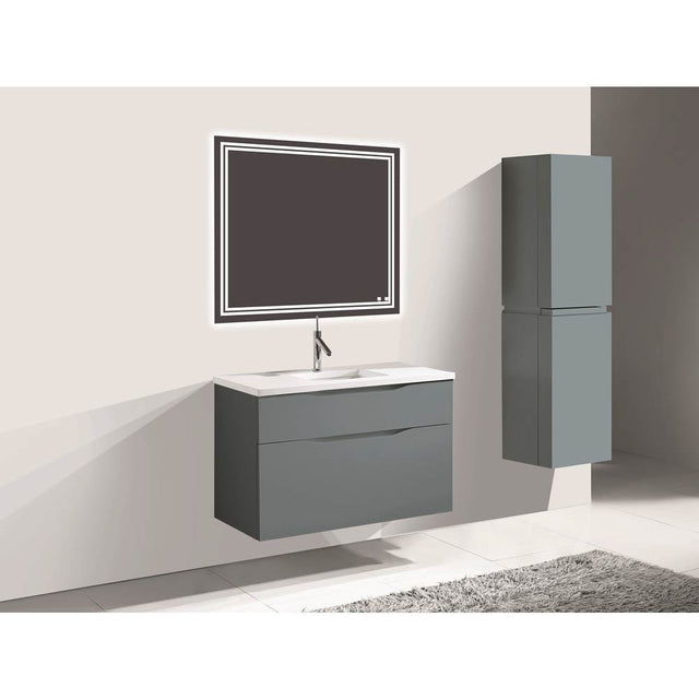 Madeli - Madeli Bolano 42'' Wall hung Vanity Cabinet Studio Grey Finish - Studio Gray