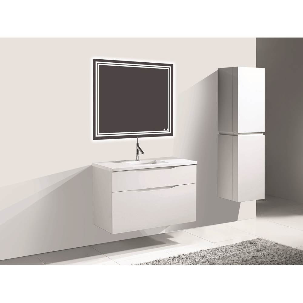 Madeli - Madeli Bolano 42'' Wall hung Vanity Cabinet White Finish - White