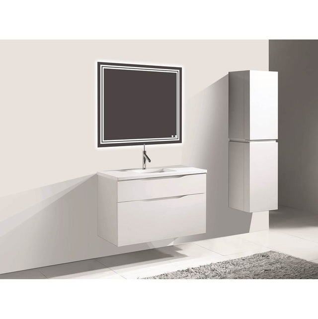 Madeli - Madeli Bolano 42'' Wall hung Vanity Cabinet White Finish - White