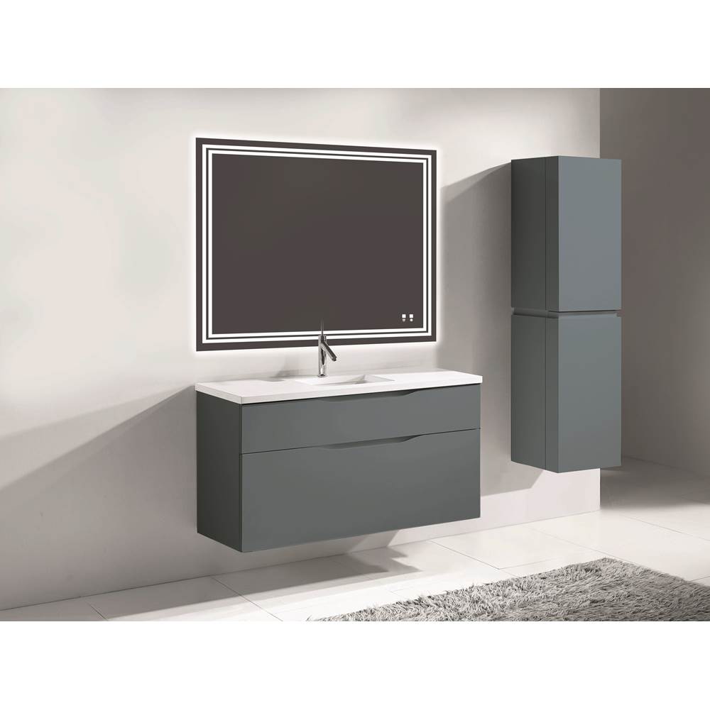 Madeli - Madeli Bolano 48C'' Wall hung Vanity Cabinet Studio Grey Finish - Studio Gray
