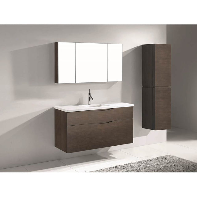 Madeli - Madeli Bolano 48C'' Wall hung Vanity Cabinet Walnut Finish - Walnut