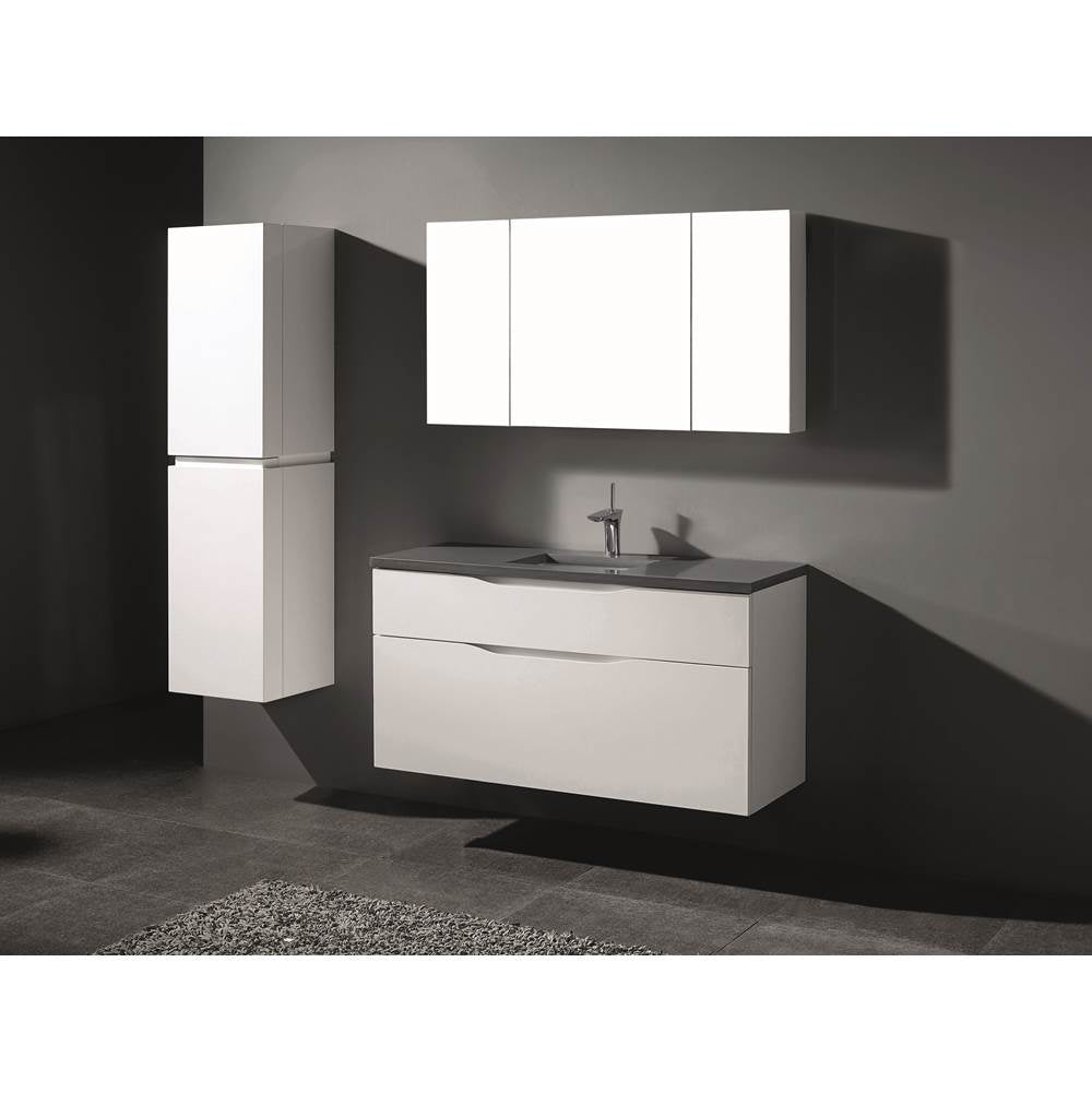 Madeli - Madeli Bolano 48C'' Wall hung Vanity Cabinet White Finish - White