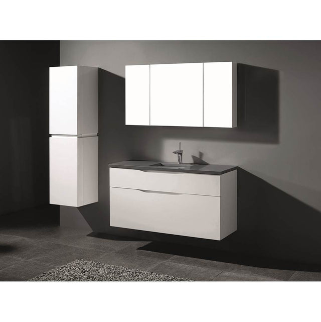 Madeli - Madeli Bolano 48C'' Wall hung Vanity Cabinet White Finish - White