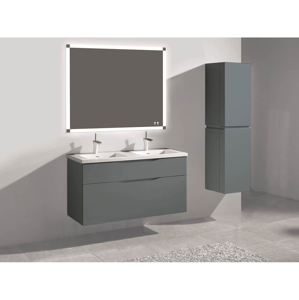 Madeli - Madeli Bolano 48D'' Wall hung Vanity Cabinet Studio Grey Finish - Studio Gray