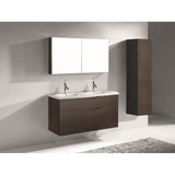 Madeli - Madeli Bolano 48D'' Wall hung Vanity Cabinet Walnut Finish - Walnut
